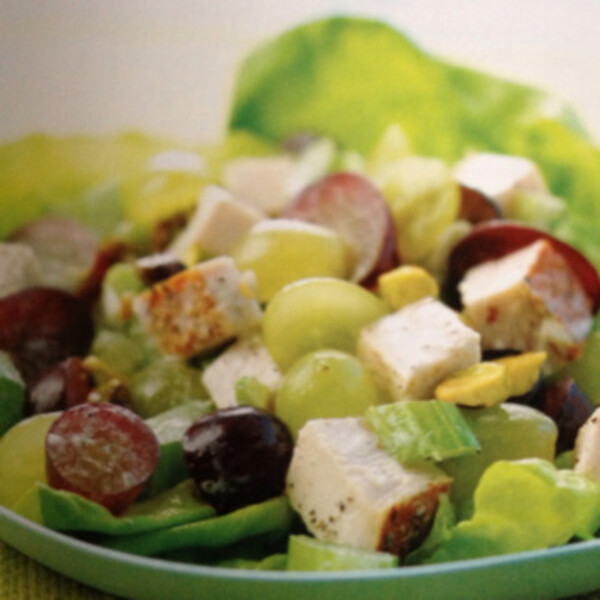 Turkey Salad with Pistachios and Grapes