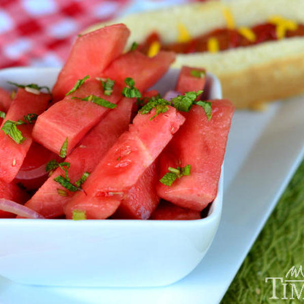 Balsamic Watermelon Salad