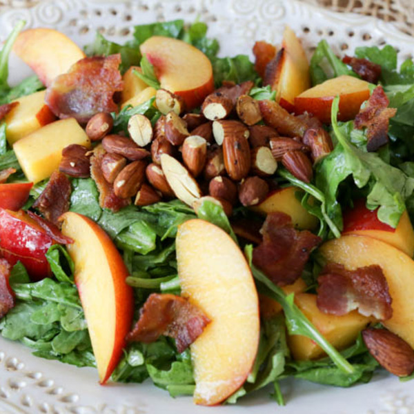 Peach Bacon Salad