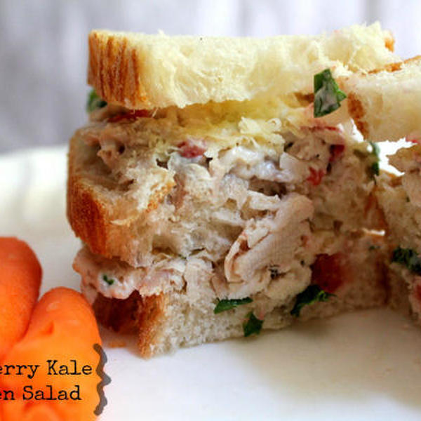 Strawberry and Kale Chicken Salad
