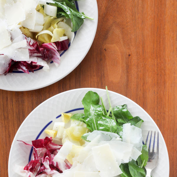 Arugula, Endive, and Radicchio Salad With