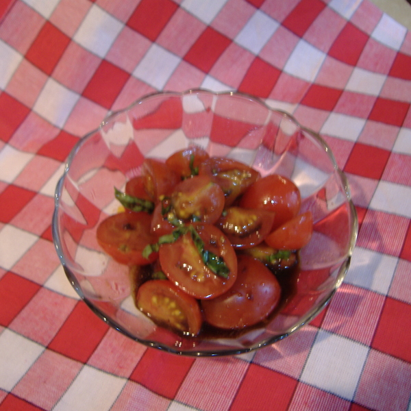 Warm Cherry Tomato Salad