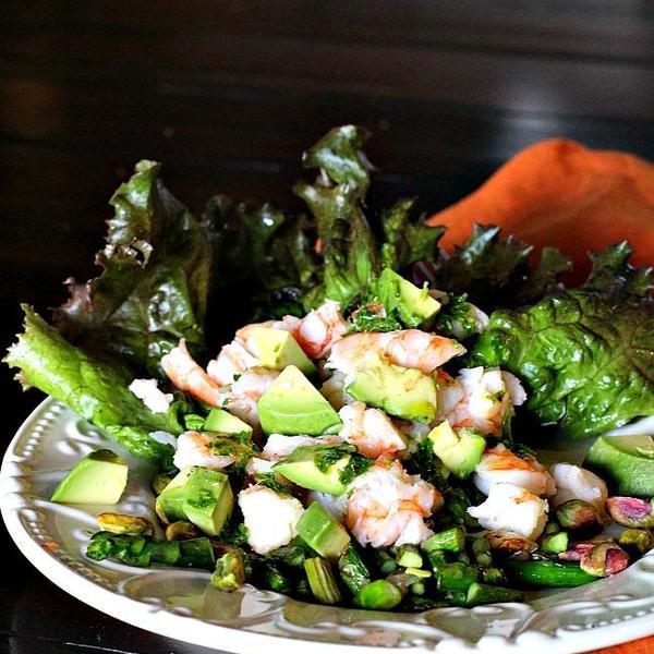 Crab Avocado Asparagus Salad