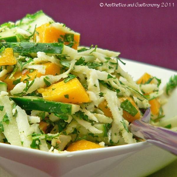 Coconut, Cucumber & Mango Salad