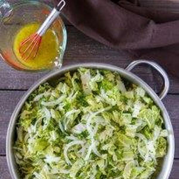 Napa Cabbage Salad with Champagne Vinaigre