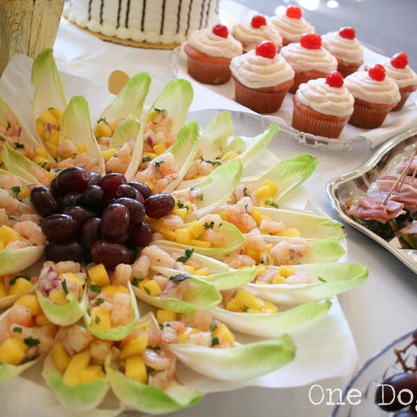 Shrimp Salad on Endive Leaves