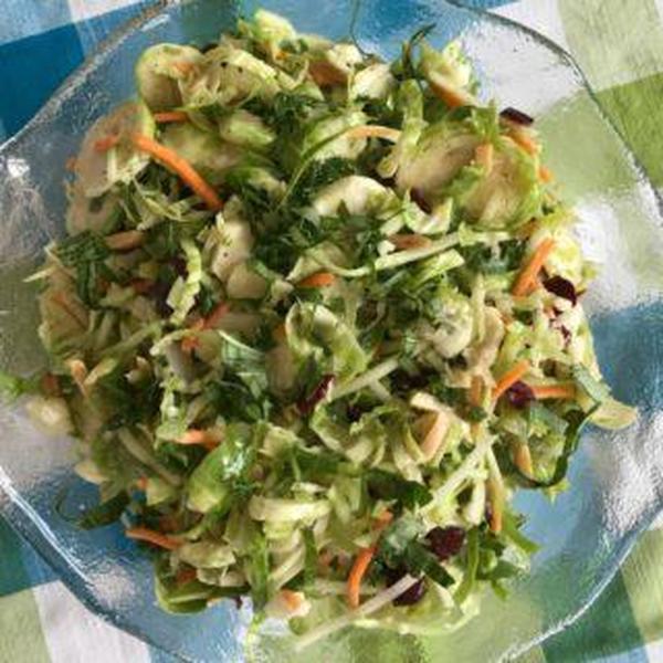 Summer’s Best Brussels Sprout Slaw with Ma