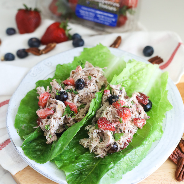 Mixed Berry Pecan Chicken Salad