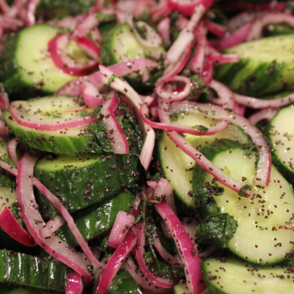 Cucumber and Poppy Seed Salad