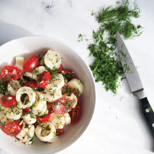 Hearts of Palm Salad with Tomatoes and Dil