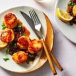 Seared Spanish Sea Scallops With Saffron