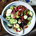 Cucumber and Charred Onion Salad
