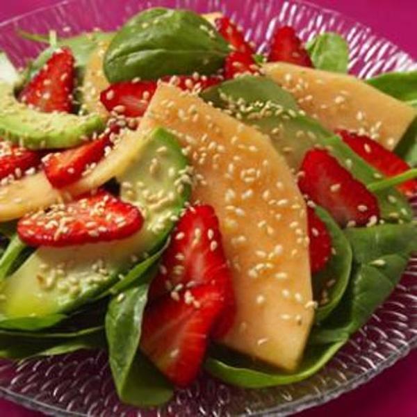 Strawberry, Melon & Avocado Salad