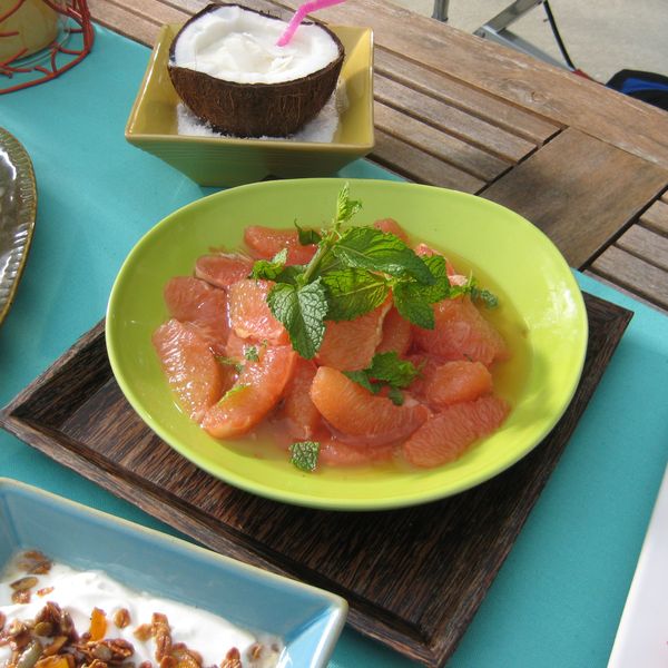 Grapefruit Salad with Honey-Mint Dressing