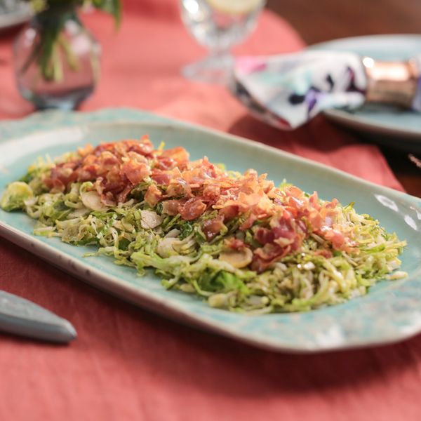 Warm Brussels Sprout Salad
