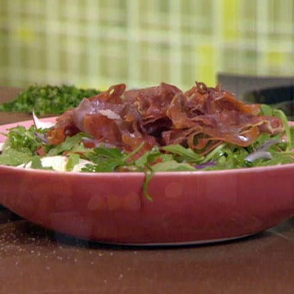 Earthy Portobello Salad with Prosciutto