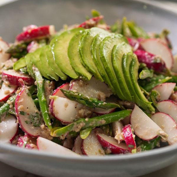 Radish, Avocado and Asparagus Salad