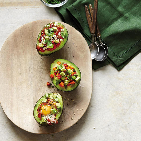 Avocado and Roasted Sweet Potato Salad Cups