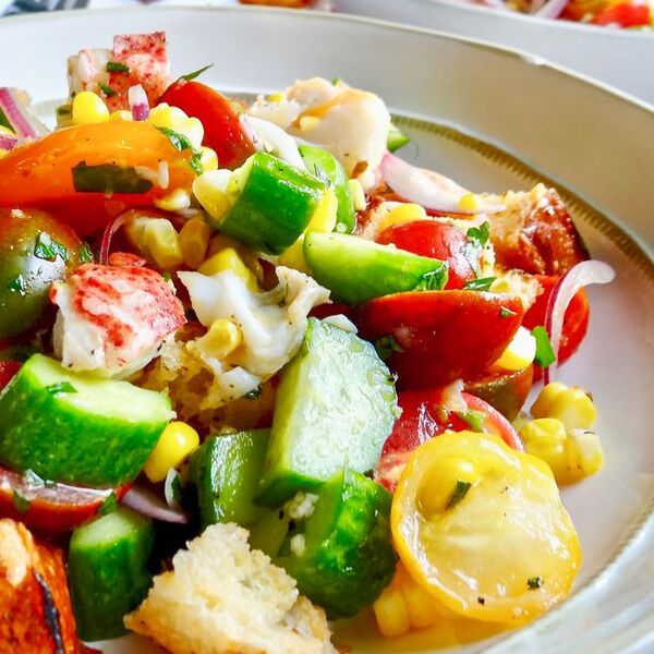 Lobster and Grilled Corn Panzanella