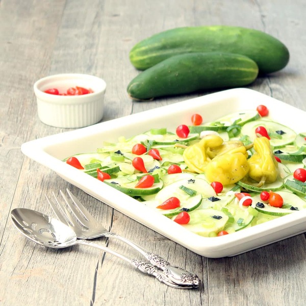 Sweety Drop Pepper Cucumber Salad