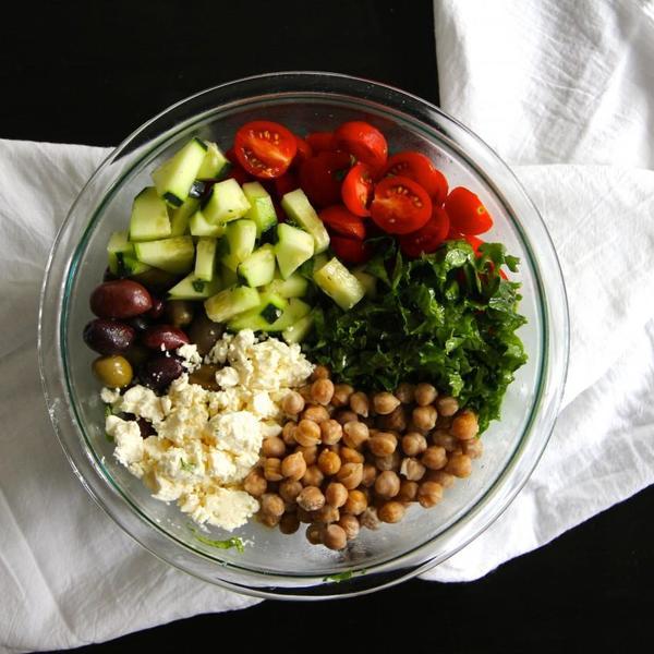 Kale Greek Salad