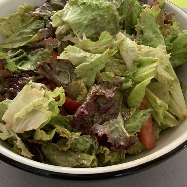 Simple Red Leaf Salad