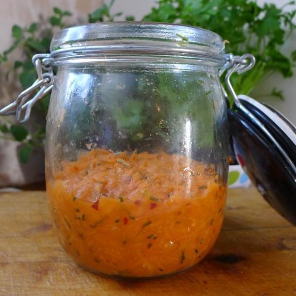 Spiced Fermented Carrot Salad