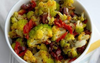 Mediterranean Broccoflower Salad