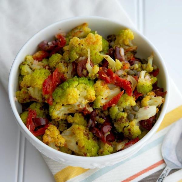Mediterranean Broccoflower Salad