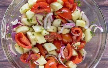 Cucumber with Tomato Salad
