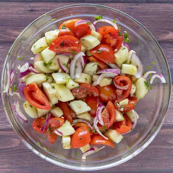 Cucumber with Tomato Salad