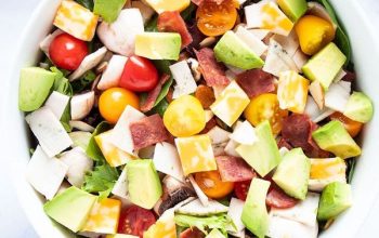 Loaded Keto Salad with Tahini Dressing