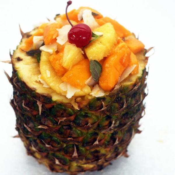 Mango Pineapple Coconut Salad