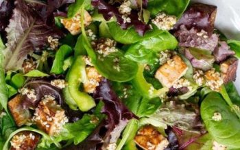 Vegan Keto Tofu Salad with Sesame Dressing