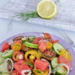 Watermelon and Heirloom Tomato Salad