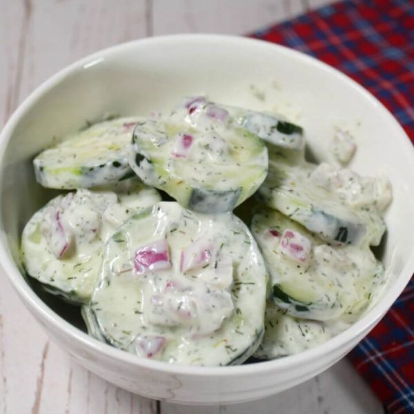 Keto Cucumber Yogurt Salad