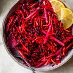 Raw Beet Salad with Apples and Carrots