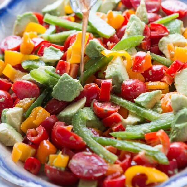 Garden Balsamic Avocado Salad