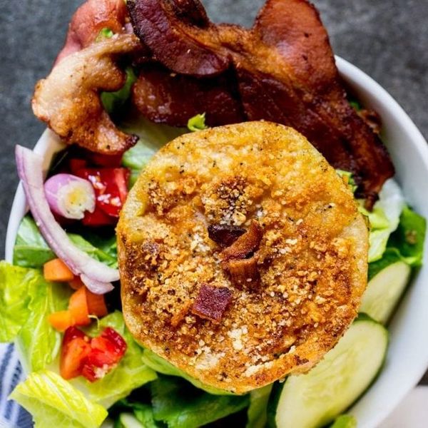Fried Green Tomato Salad Recipe (Keto!)