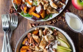 Paleo Butternut Apple Chicken Salad w/Creamy Maple Dressing