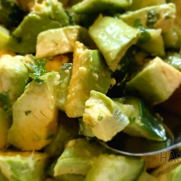 Crunchy Cucumber and Avocado Salad