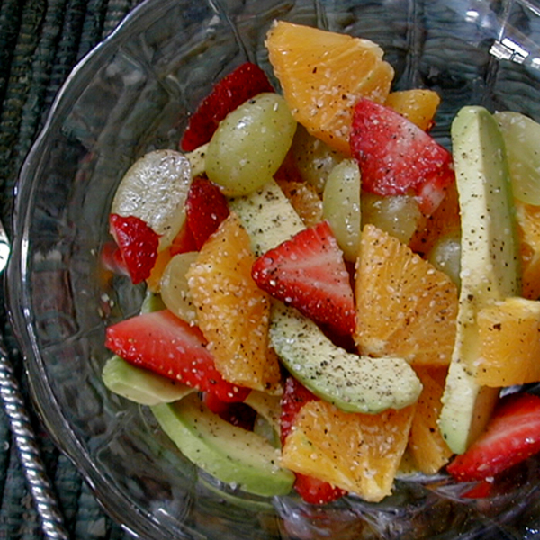 Leftover fruits breakfeast salad