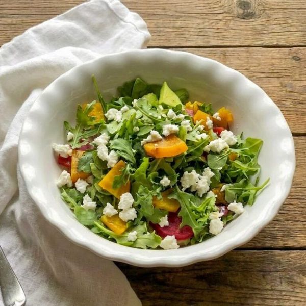 Keto Feta and Golden Beet Salad