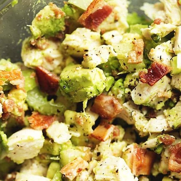 Keto Chicken Salad with Bacon and Avocado