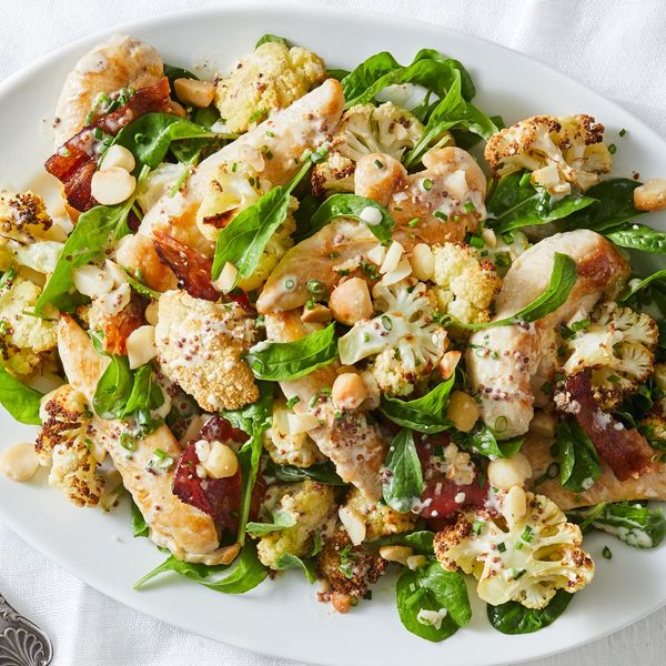 Keto Creamy Chicken and Cauliflower Salad