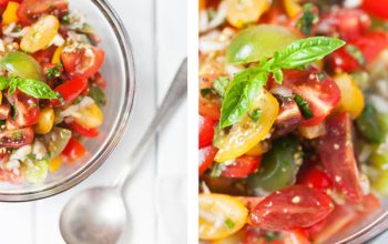 Tomato Shallot Basil Salad Recipe