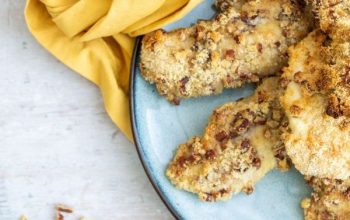 Keto Crunchy Pecan Chicken Tenders