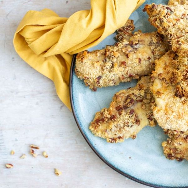 Keto Crunchy Pecan Chicken Tenders