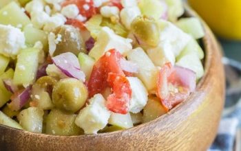 Greek Cucumber Salad (keto + low carb)