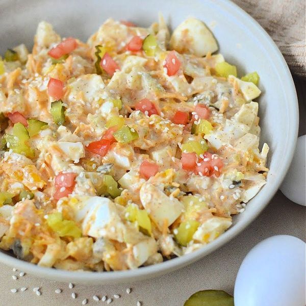 Keto Big Mac Deviled Egg Salad